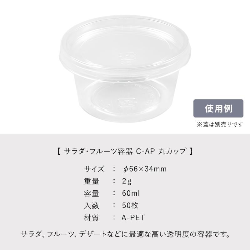 中央化学 使い捨て食品容器 汎用カップ プラスチック C-AP 丸