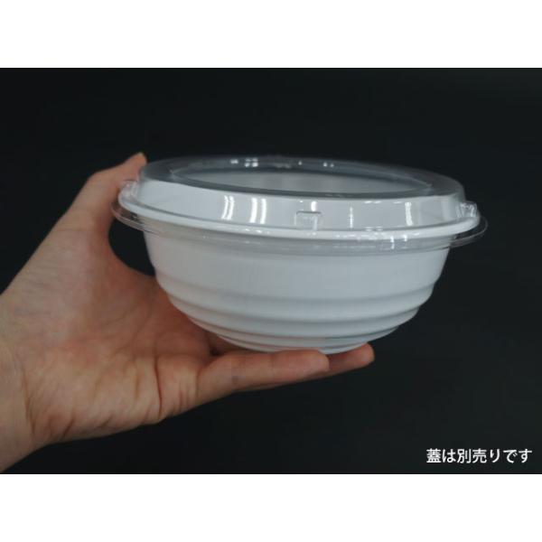 まとめ買い 使い捨て丼容器シーピー化成 どんぶり BF-361 ホワイト 本体  900枚(50枚×18)_6