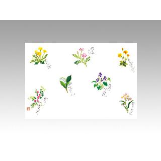 1000枚) テーブルマット 尺3寸 No.308 春野の花 カミイソ産商の画像