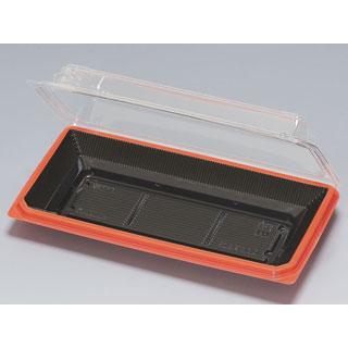 福助工業 (600セット) フードパック スクエア 30 黒淵朱 00234126