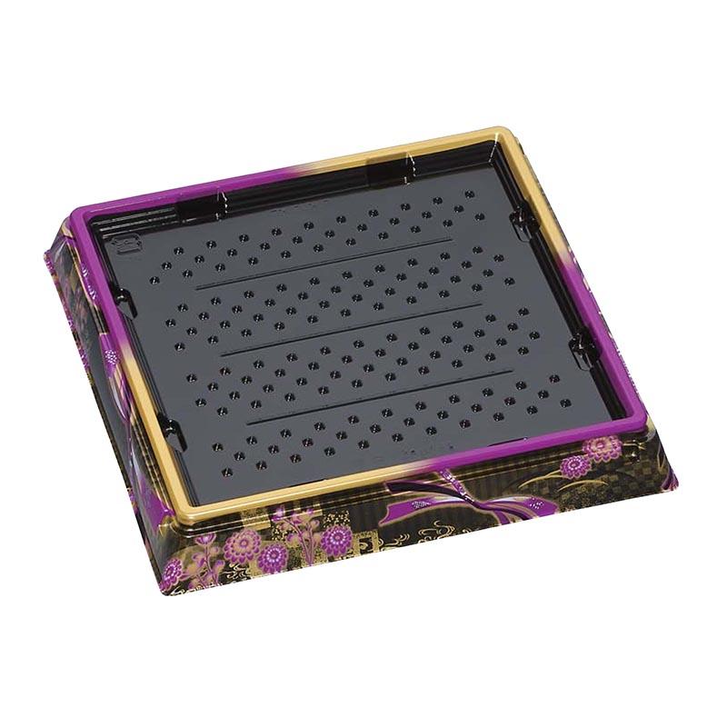 福助工業 【200点】寿司桶 新角桶15H-T 蒔絵紫 00271387 : プロステ