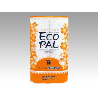 まとめ買い トイデシギョー トイレットペーパー エコパル 12ロール W 2枚巻き 30m 8袋
