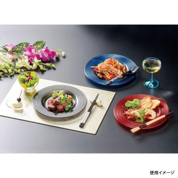 【5点】皿 23cmトライタンリムプレート ブラックパール 福井クラフト 00341958の画像