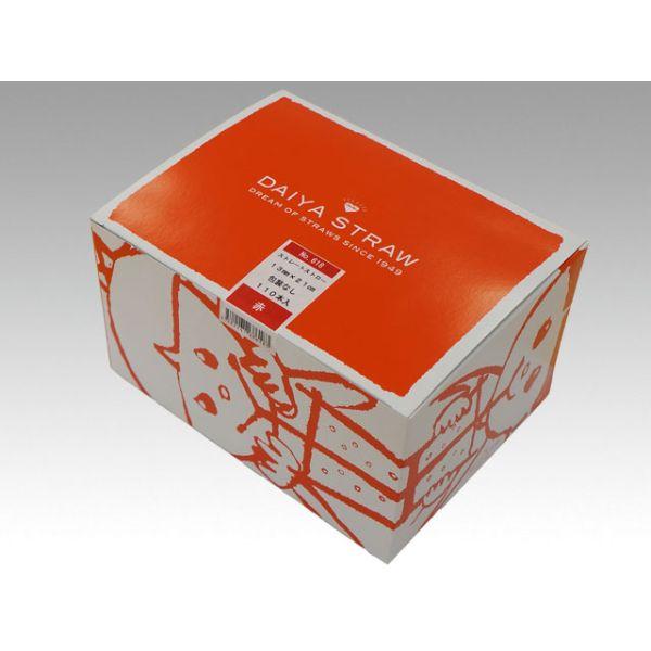 まとめ買い ドリンク関連商品 ストロー 裸タピオカストロー13φ×210mm赤110本 20袋の画像