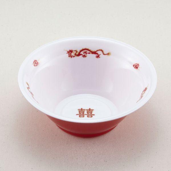 赤巻きミツ龍 ラーメン鉢 長峰陶苑 、鳳凰陶苑6個セット 新品 キッチン