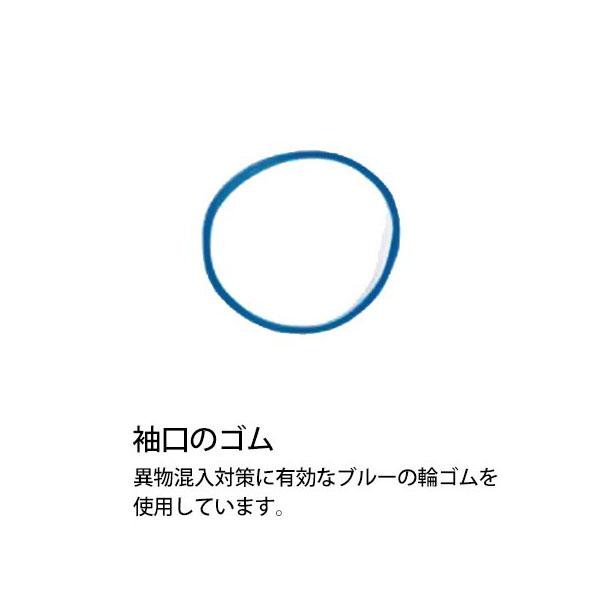 ポリ手袋 PS ポリグローブロング 袖口ゴム付 青 パックスタイル30枚｜pro-ste｜05