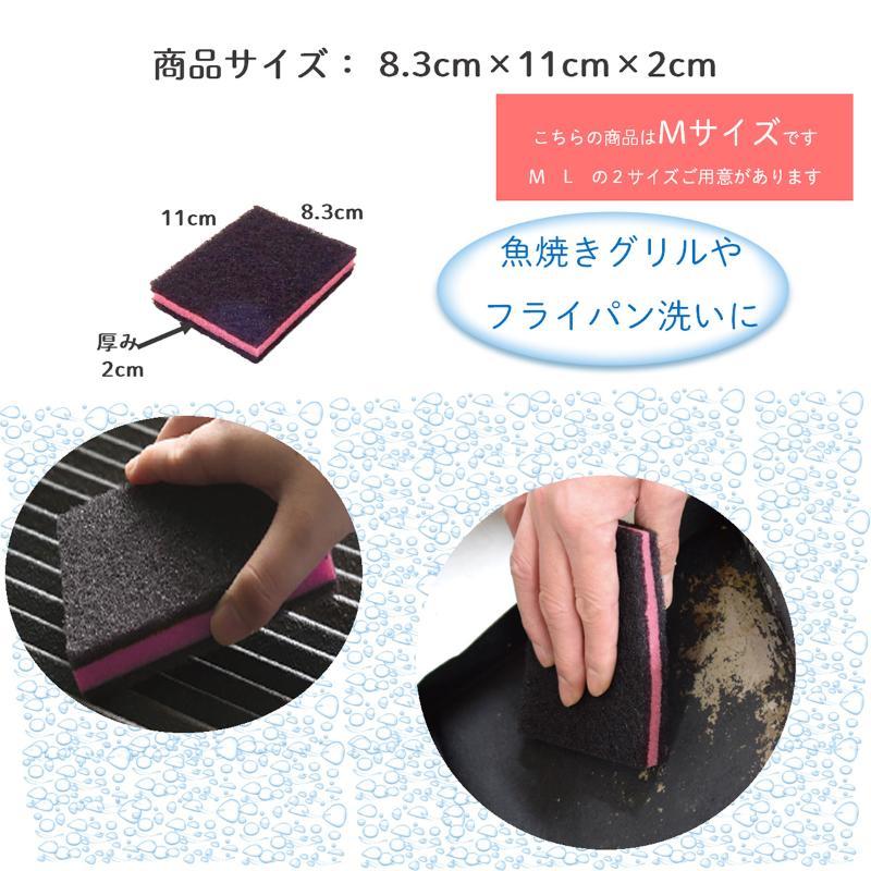 まとめ買い スポンジ たわし ブラシ スポンジ スポンジ キクロンプロ E500 たわし サンド M キクロン 120袋の画像