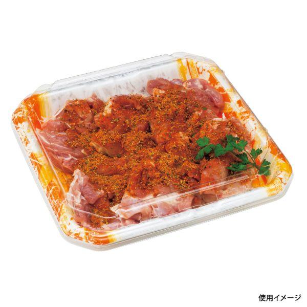 (400枚) 発泡トレー うましゃぶ 24-24B ひおりオレンジ リスパック 00559448の画像