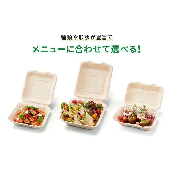パックスタイル（PACK STYLE） バガス容器 BBランチ 200-220-3 50枚