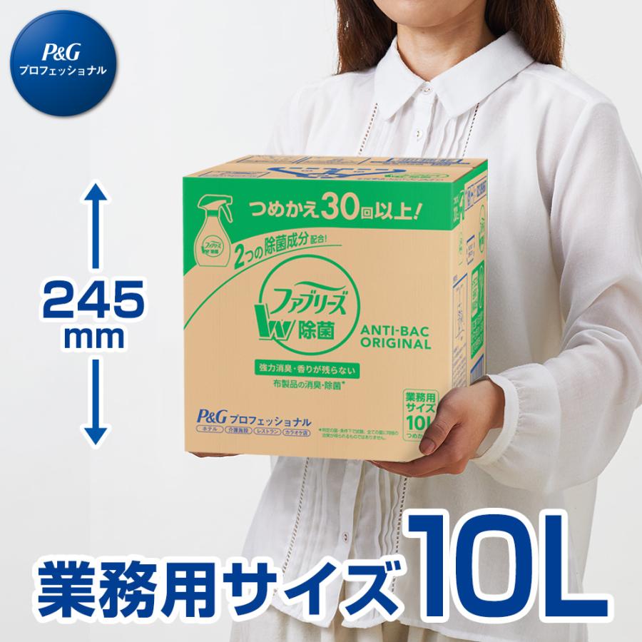 消臭剤 PアンドG 業務用 ファブリーズW除菌 10L つめかえ用 PアンドG1