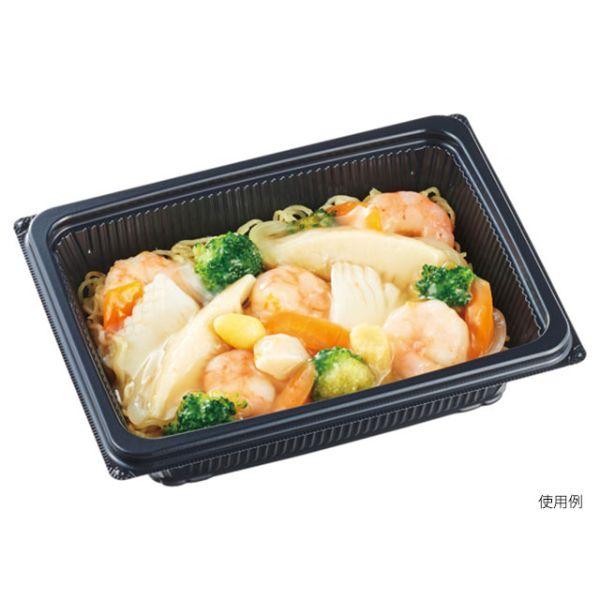 まとめ買い 弁当容器 エフピコ DLV角19-14(47)MSD 黒 400枚(50枚×8)の画像