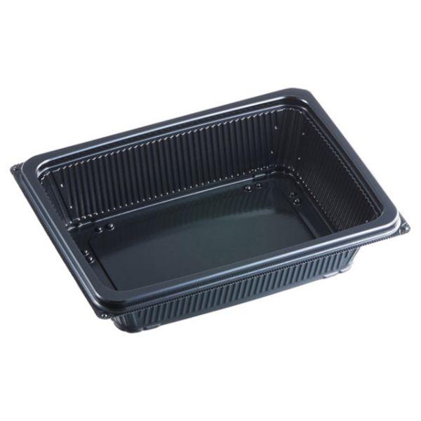 まとめ買い 弁当容器 エフピコ DLV角19-14(47)MSD 黒 400枚(50枚×8)の画像