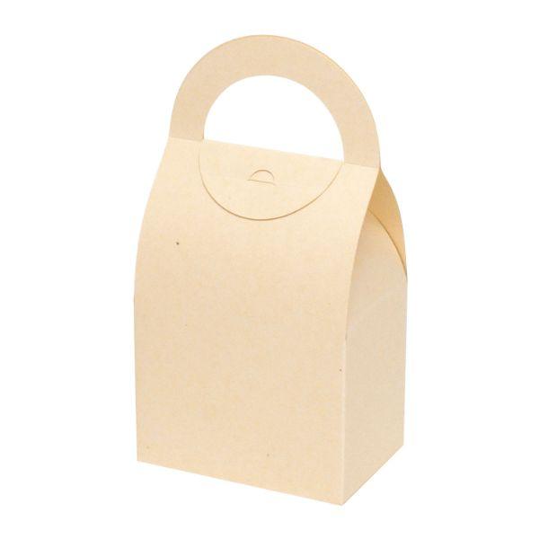 (200点) 贈答箱 ハンディーラウンドBOX L ミルク ヤマニパッケージ 00653591の画像