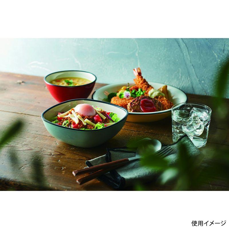 10点】食器 Torico 17cm 角丸ボール ミントグリーン 台和 00739922
