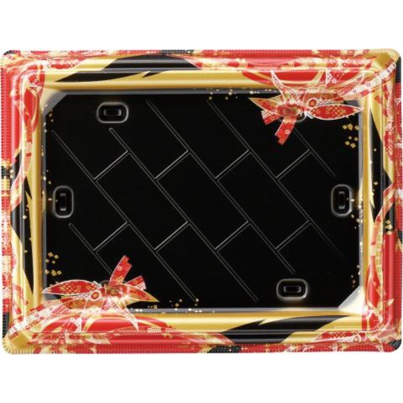 【200点】寿司桶 祝賀桶25-19 15貫PTおり姫赤 エフピコ 00741402_1