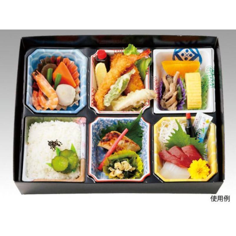 【100点】仕出し弁当容器 AS-110-D 茜雲 セット ※中仕切は別売り アヅミ産業 00769270の画像