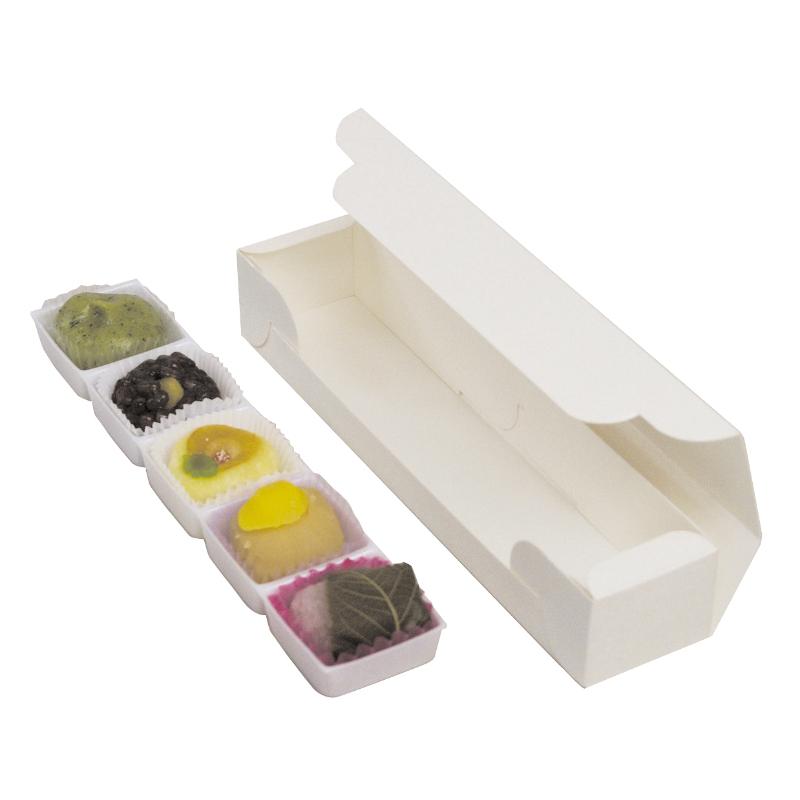 【300点】和菓子容器 和生サービス5ヶ入トレー付 ヤマニパッケージ 00801175_1