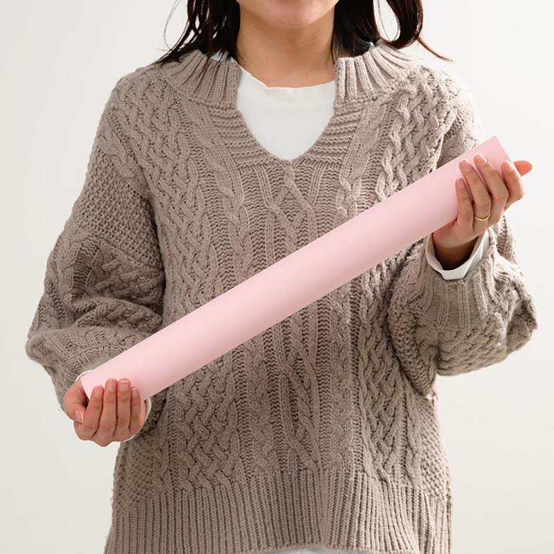 1点】包装紙 WRP-RO4 ラッピングカラーPPロール-4/ピンク(1巻) ヘッズ