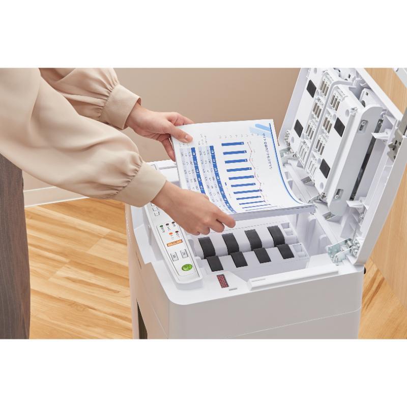 1点】事務用品 オートフィードシュレッダーAFS600C-W アイリスオーヤマ 