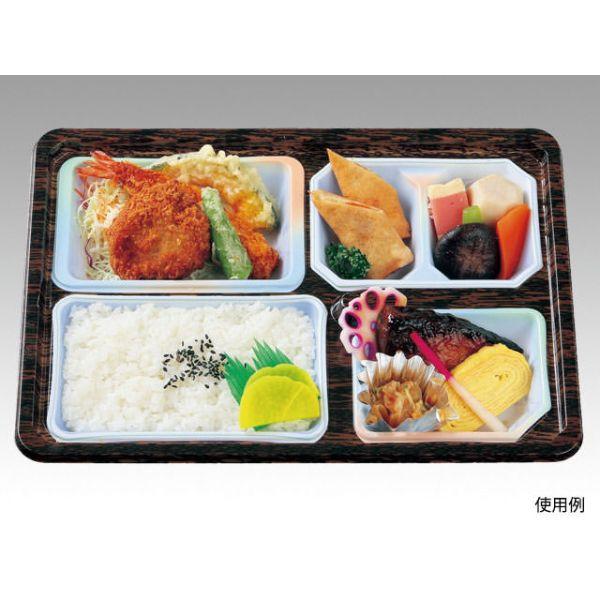 【200点】仕出し弁当容器 T-103B (蓋木目)会席膳セット アヅミ産業 00823162の画像
