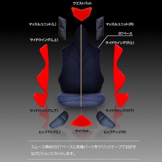 ポイント5倍 アメージングGT プロテクト 車の腰痛対策におすすめクッション 世界初の体型、悩みに合わせフルカスタマイズ　 《イタリアン・ブルー》｜pro-tecta-shop｜04