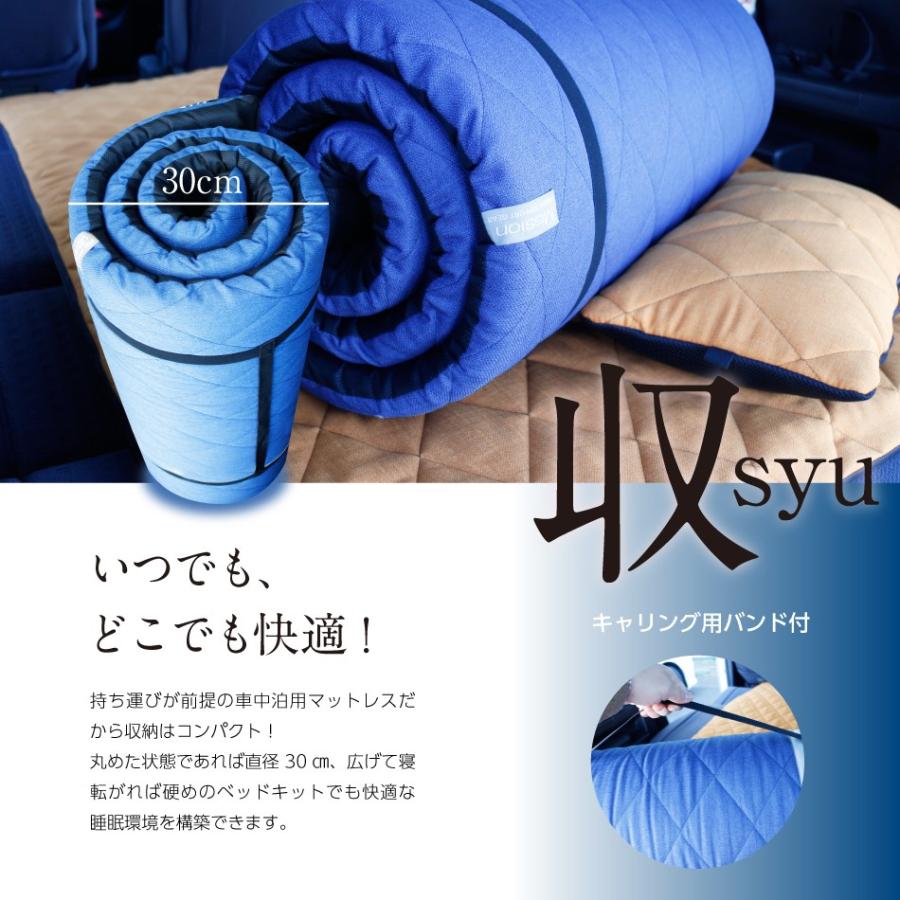 ポイント5倍！車中泊用マットレスJ-Sleepアクティブ(W680・オレンジ)TEIJIN製V-Lap使用 車中泊を上質に 【白い】 ミニバンやキャンピングカーで快適睡眠
