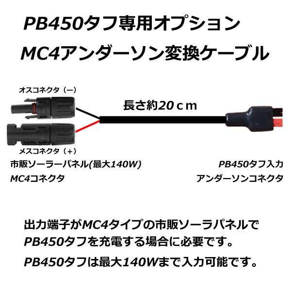 MC4アンダーソン変換ケーブル(PB450タフ専用) 車中泊・キャンプ・停電対策に役立つ大容量ポータブル電源PB450タフオプション PRO-TECTA |  | 01