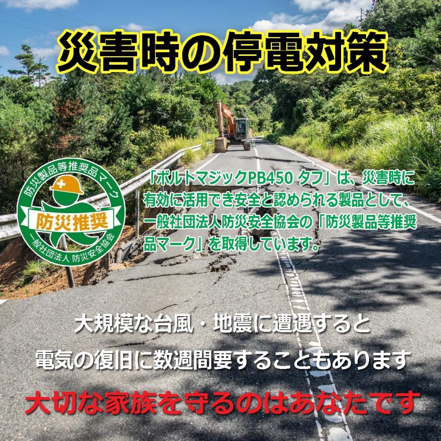ポータブル電源 バッグソーラーセット PB450タフ+専用バッグ+ソーラーパネル 車中泊 アウトドア 停電対策 ボルトマジック 小型　発電機　ポタ電 |  | 22