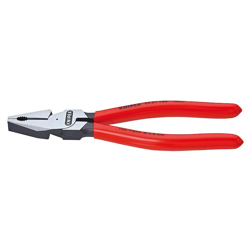 クニペックス（KNIPEX）強力型ペンチ180mm〔0201-180〕0201180 | KNIPEX
