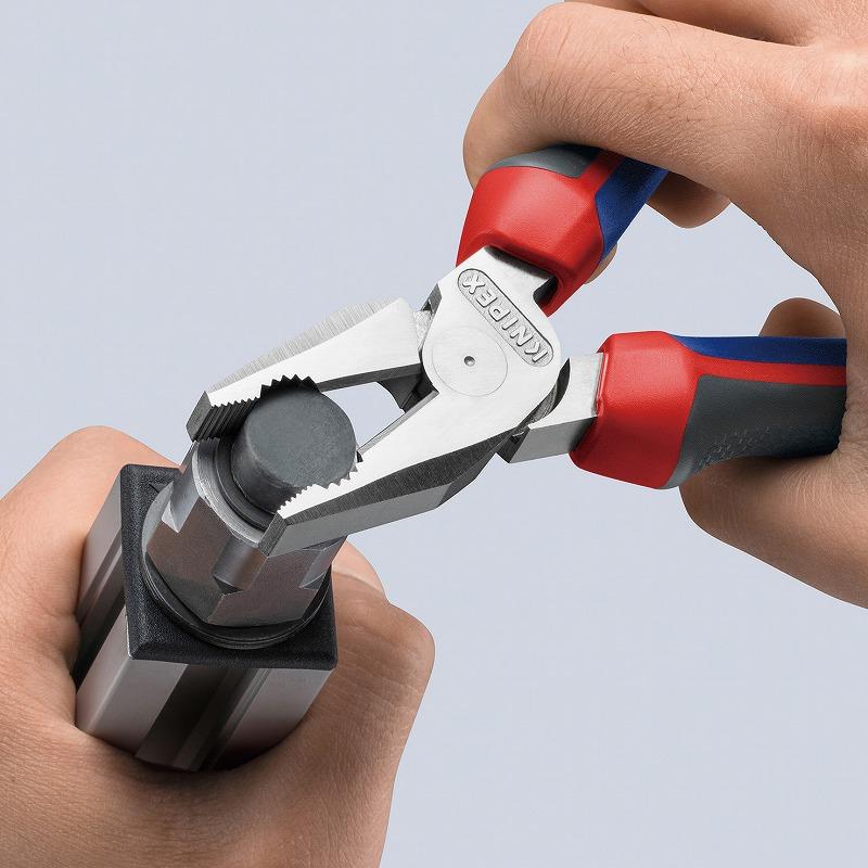 KNIPEX（クニペックス） 強力型ペンチ180mm コンフォートハンドル【3K