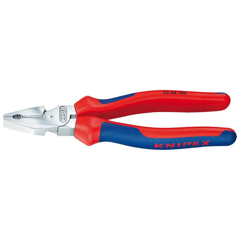 クニペックス（KNIPEX）強力型ペンチ200mmコンフォートハンドル　クロームメッキヘッド〔0205-200〕0205200 | KNIPEX