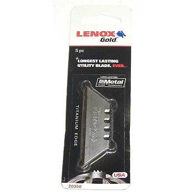 レノックス（LENOX）ユーティリティーナイフ用GOLDブレード【5枚】〔20350-GOLD5C〕20350GOLD5C | 伝 | 01