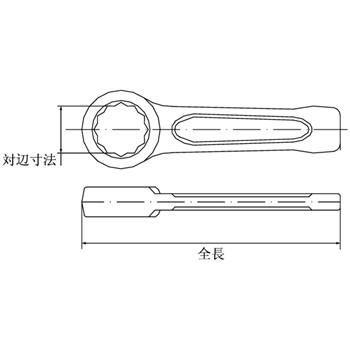 バックスノ防爆打撃メガネレンチ32mm : プロツールYahoo店 - 通販