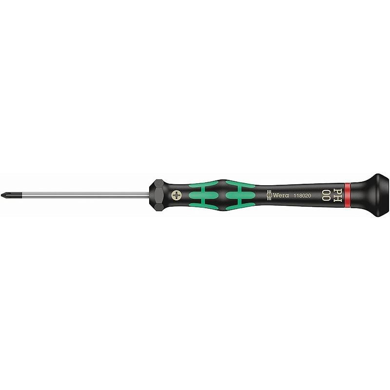 Wera（ヴェラ） 精密プラスドライバー【＃00】〔2050-PH00X60〕118020