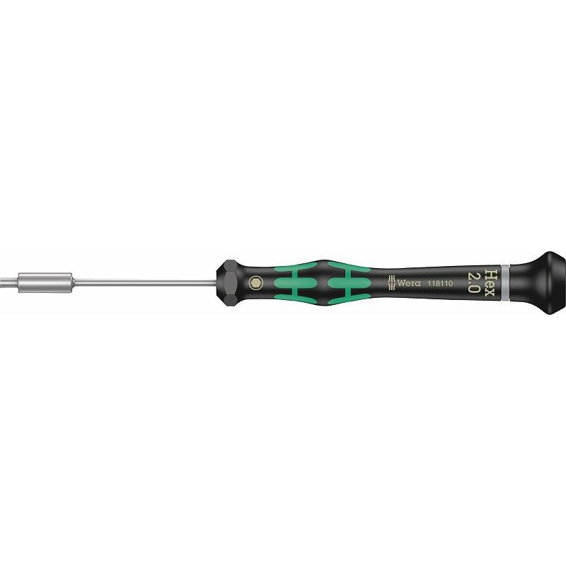 Wera（ヴェラ） 精密ナットドライバー【2.0mm】〔2069-2.0x60〕118110