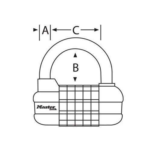 MASTERLOCK【マスターロック】ダイアル錠（防犯 施錠 鍵 セキュリティ）1534 |  | 01