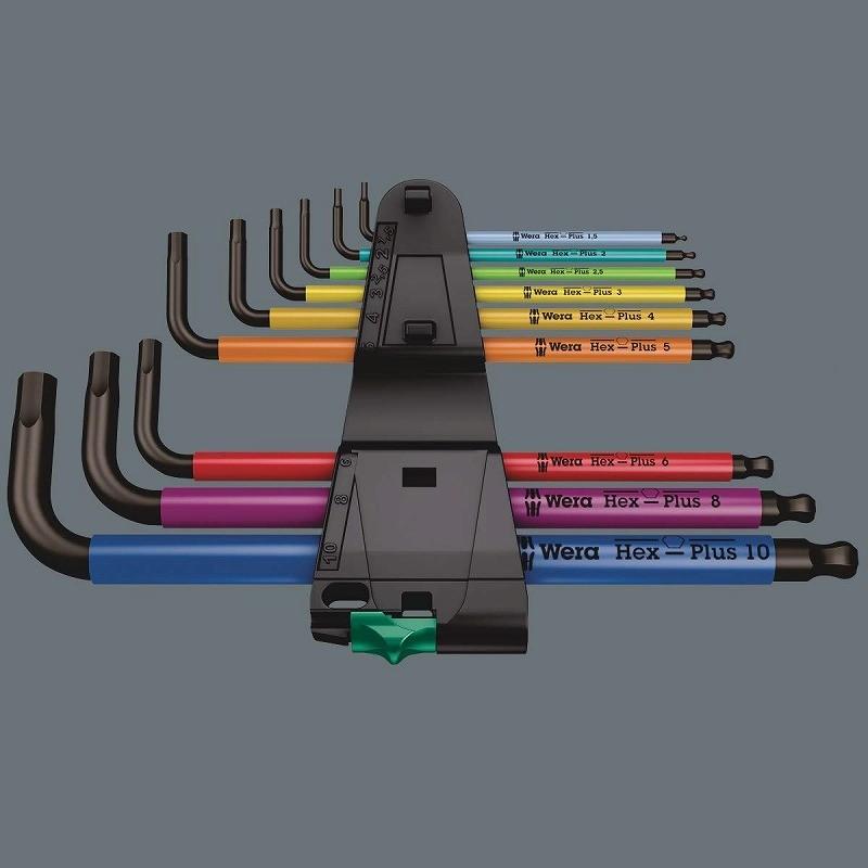 【期間限定価格】Wera　マルチカラーHex-Plusロング六角棒レンチセット9本組 950/9 Hex-Plus Multicolour　073593｜pro-tools｜02