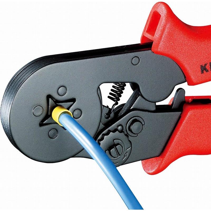 KNIPEX（クニペックス） エンドスリーブ用圧着ペンチ【四角形状圧着