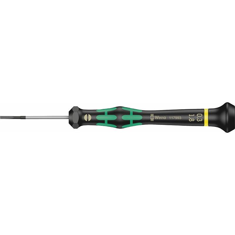 Wera 精密マイナスドライバー【1.8x0.3】〔2035-0.3X1.8X40〕117993 | Wera