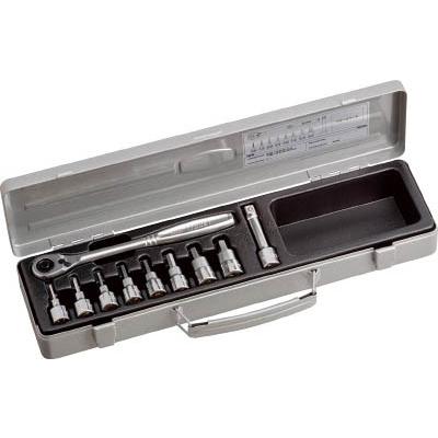 TONEヘキサゴンソケットレンチセット TONE TONE ヘキサゴンソケットレンチセット 吋目 10pcs