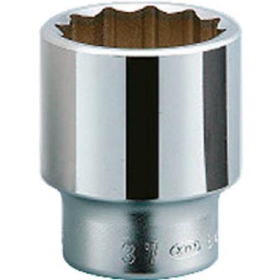 KTC 19．0sq．ディープソケット（十二角）対辺52mm B6L-52W