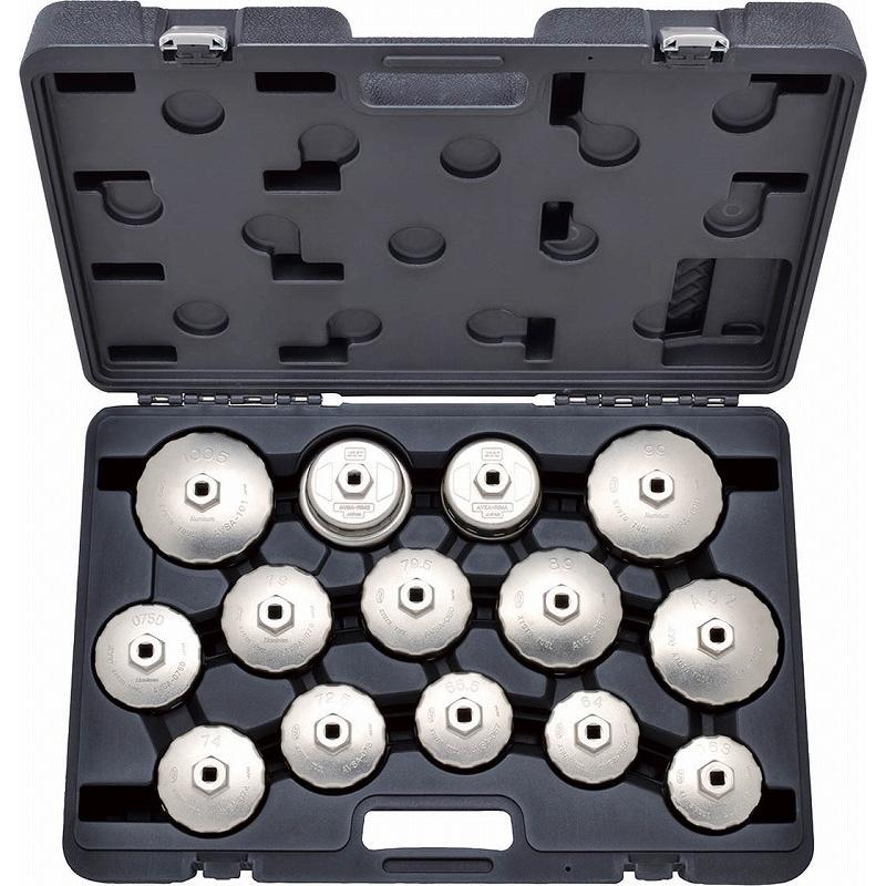 ＫＴＣ　カップ型オイルフィルタレンチセット［14コ組］〔AVSA124〕AVSA14