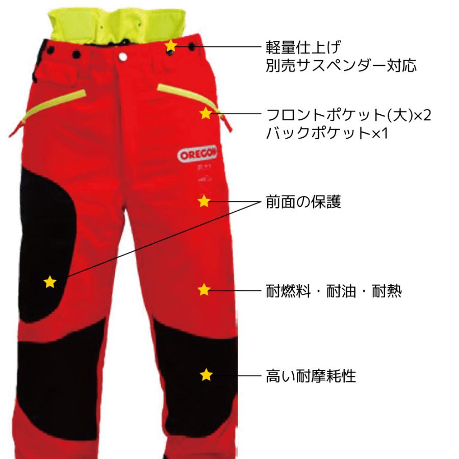 OREGON（オレゴン） 防護 ズボン ワイポア S M L XL サイズ ブラック