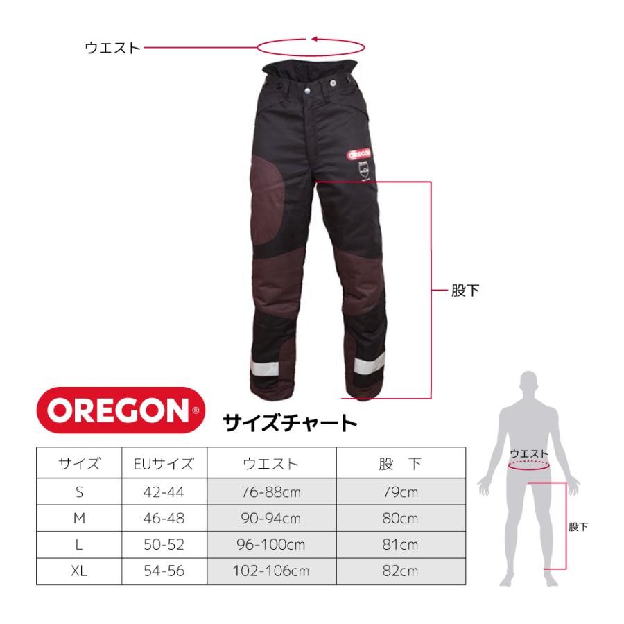 OREGON オレゴン 防護 ズボン ユーコンプラス S M L XL 295453