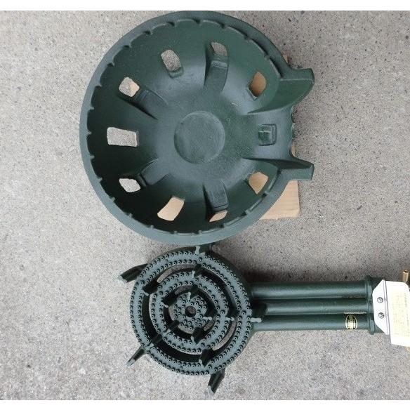 3連コンロ 鋳物コンロLPガス用 KP30バーナーのみ : プロヤマ - 通販