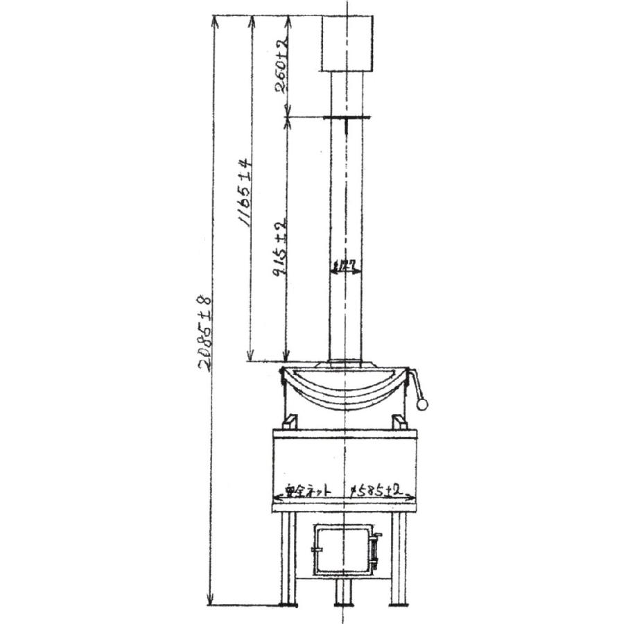焼却炉 RA-140用フランジ付きエントツ（1段目） ミツワ東海 : プロヤマ