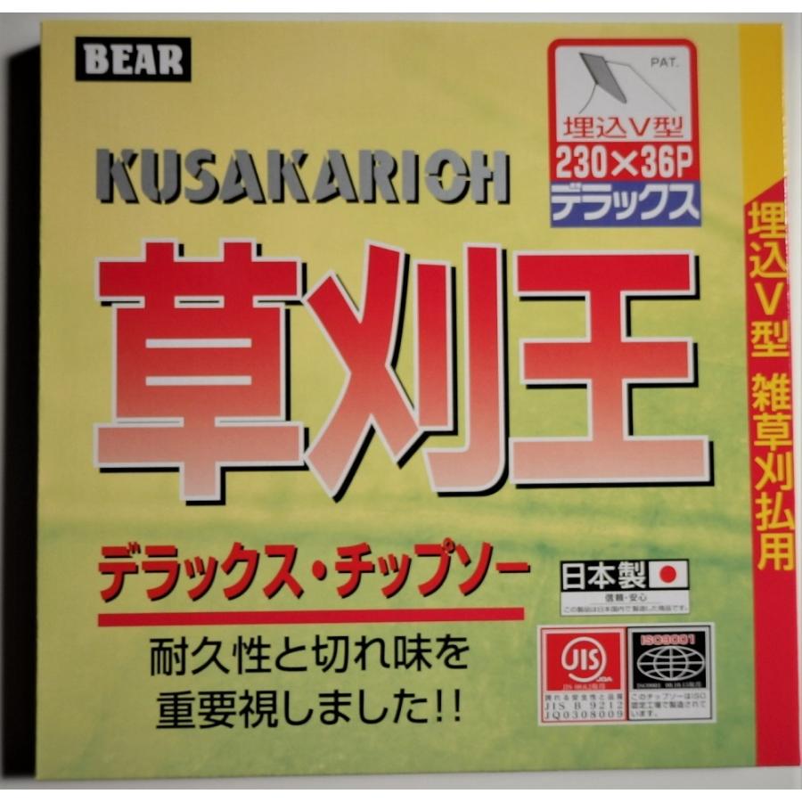 バクマ チップソー 草刈王 草刈チップソー 草刈王 230mm×36P 1枚（送料無料) バクマ工業