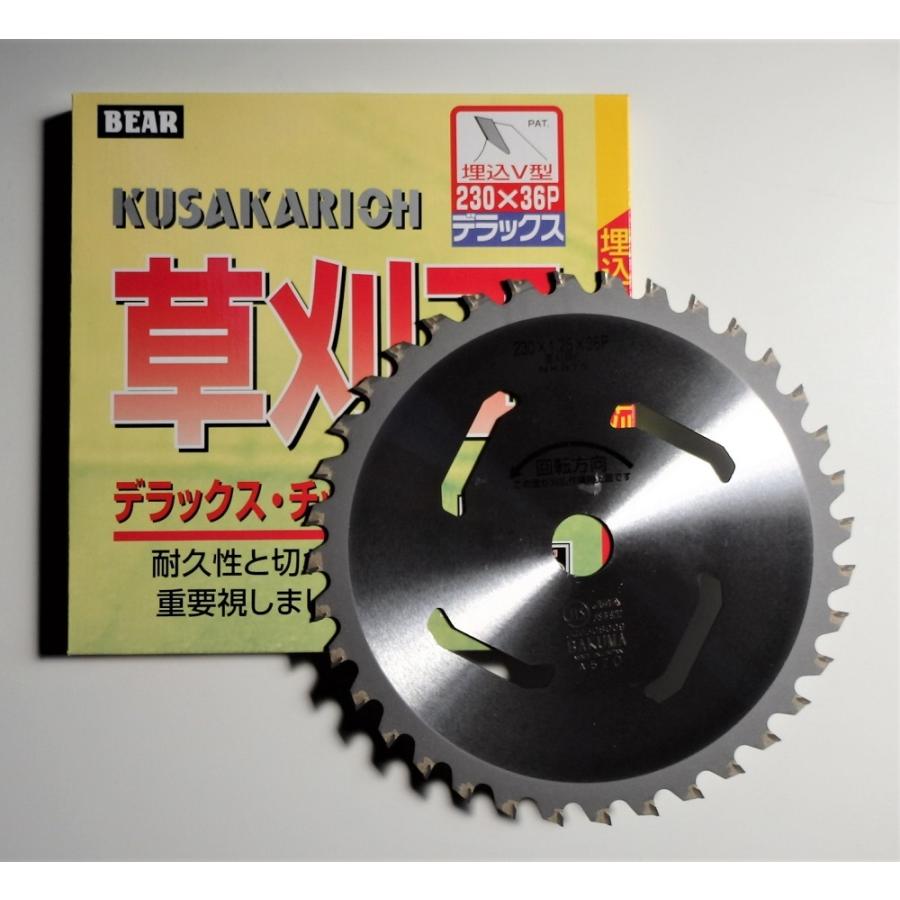 バクマ チップソー 草刈王 草刈チップソー 草刈王 230mm×36P 1枚（送料無料) バクマ工業