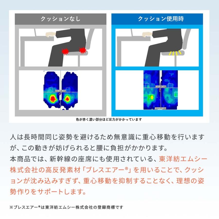 体圧分散 クッション マット チェア B-AIR(R)PRO いす用クッション すわり〜なの画像