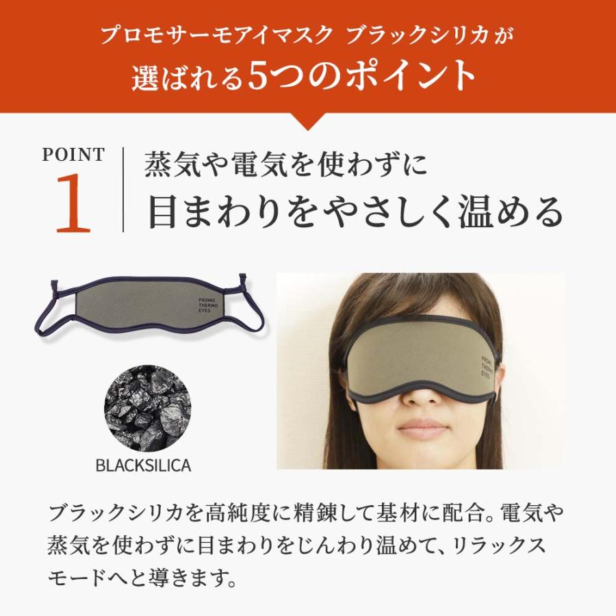 高純度 ブラックシリカ アイマスク プロモサーモ アイズ プレミアム